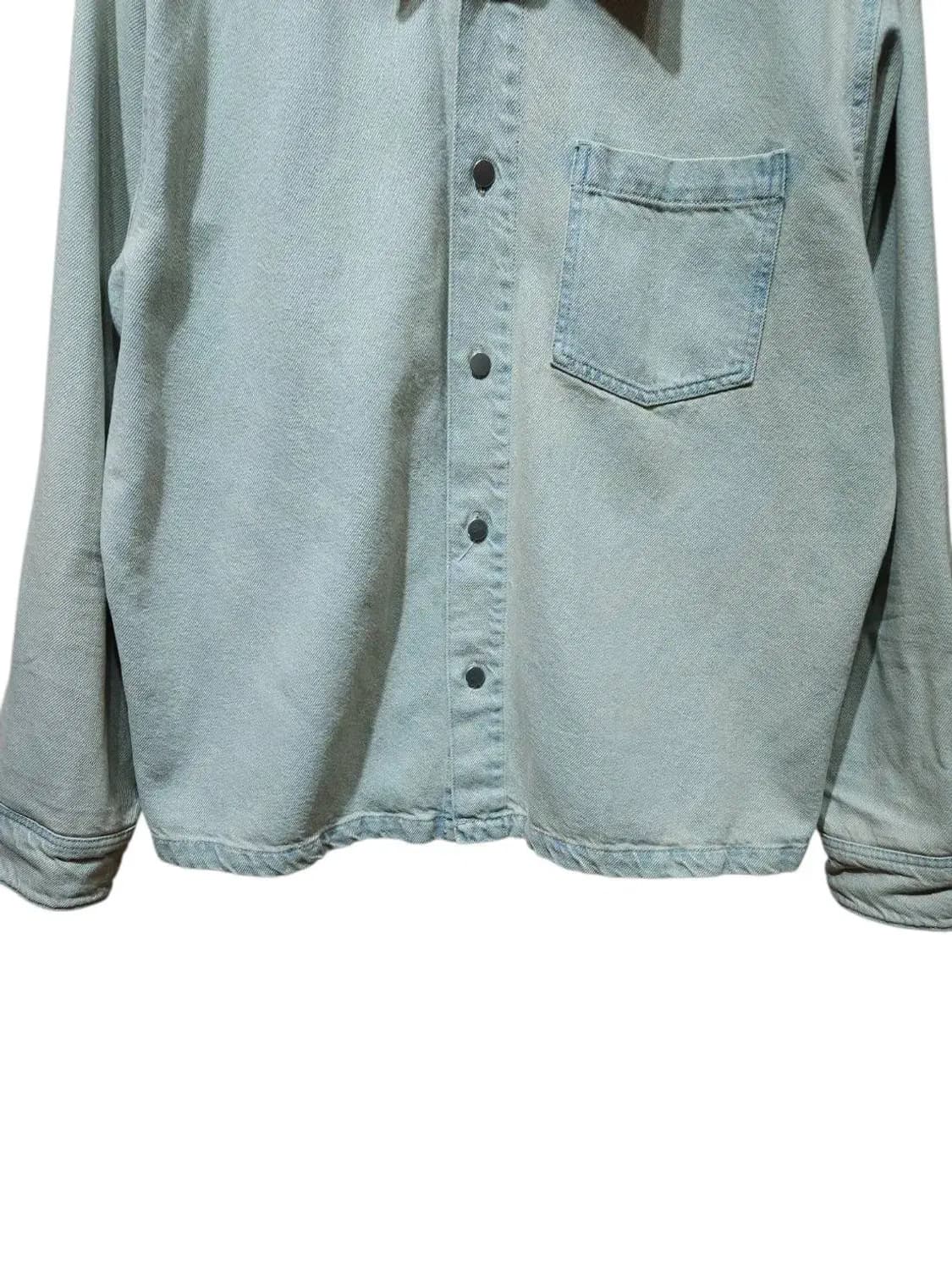 XXL/ 자라 데님 오버다이 셔츠 /0113 상품이미지3