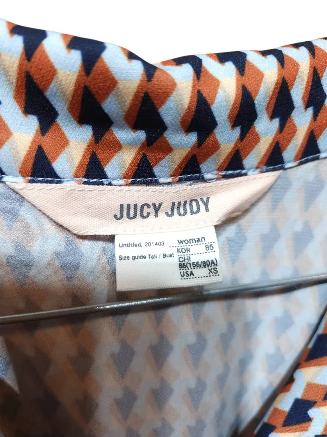 XS/ 쥬시쥬디 패턴 언발란스 원피스 /0114 상품이미지4