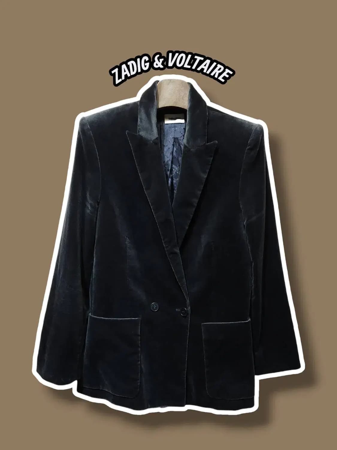 38/ 쟈딕앤볼테르 비스코 벨벳 블레이저 자켓 /0120 상품이미지1