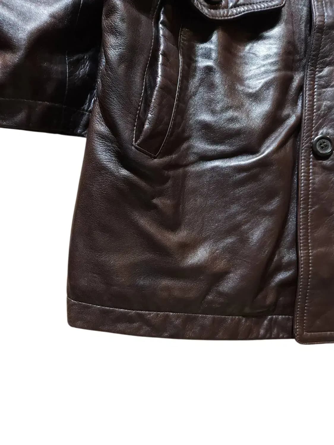 XL/ WindArmor 윈드아머 빈티지 양가죽 코트 자켓 /0120 상품이미지4