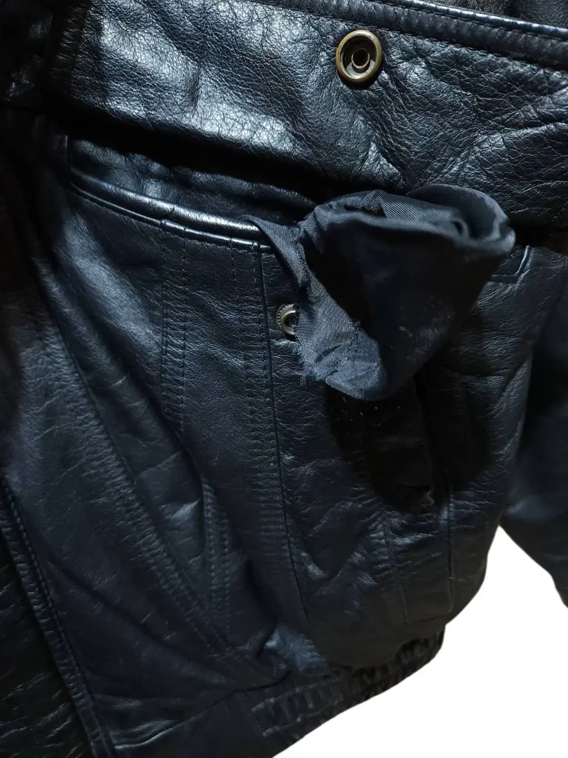 L/ 빈티지 소가죽 봄버자켓 /0120 상품이미지4