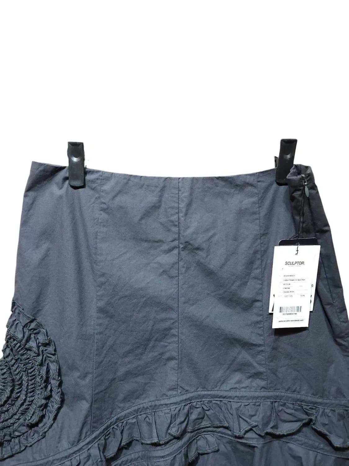 M/ SCULPTOR 스컬프터 프릴 미디 스커트 챠콜 새상품 /0121 상품이미지2