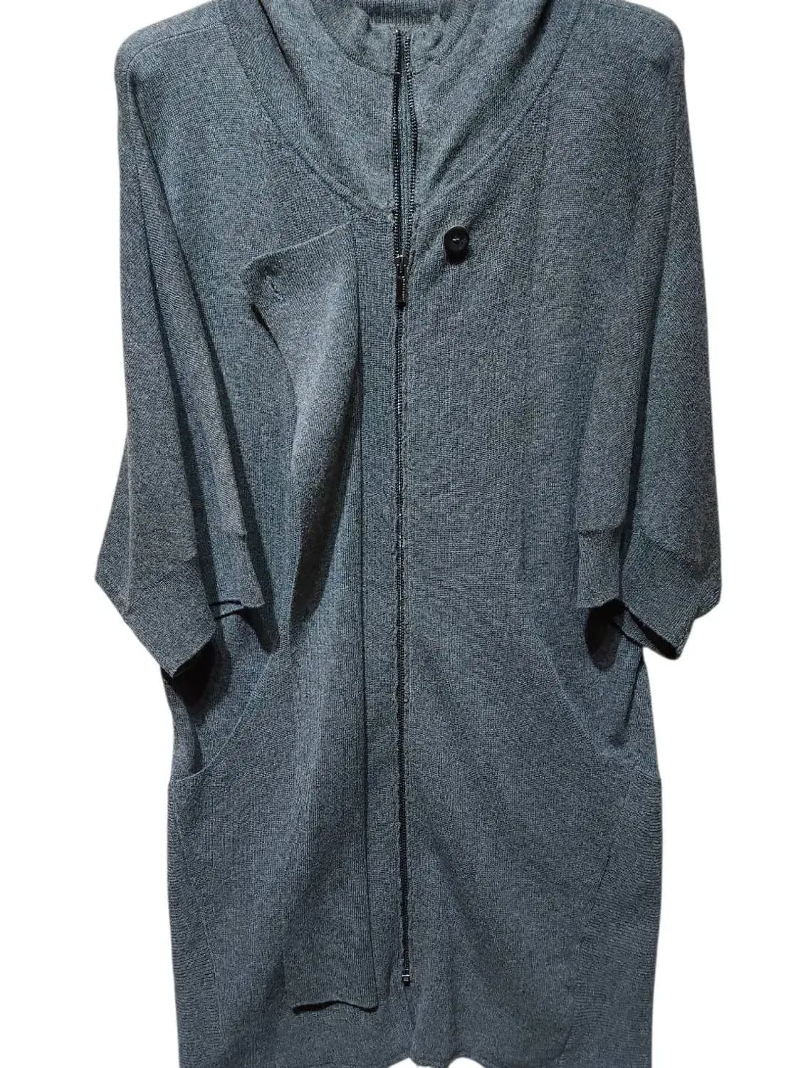 55/ 앤클라인 울 캐시미어 혼방 후드 니트집업 가디건 /0121 상품이미지4