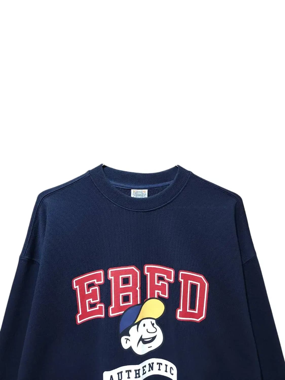 S/ 이벳필드 베츠 어센틱 오버핏 맨투맨 네이비 /0121 상품이미지2