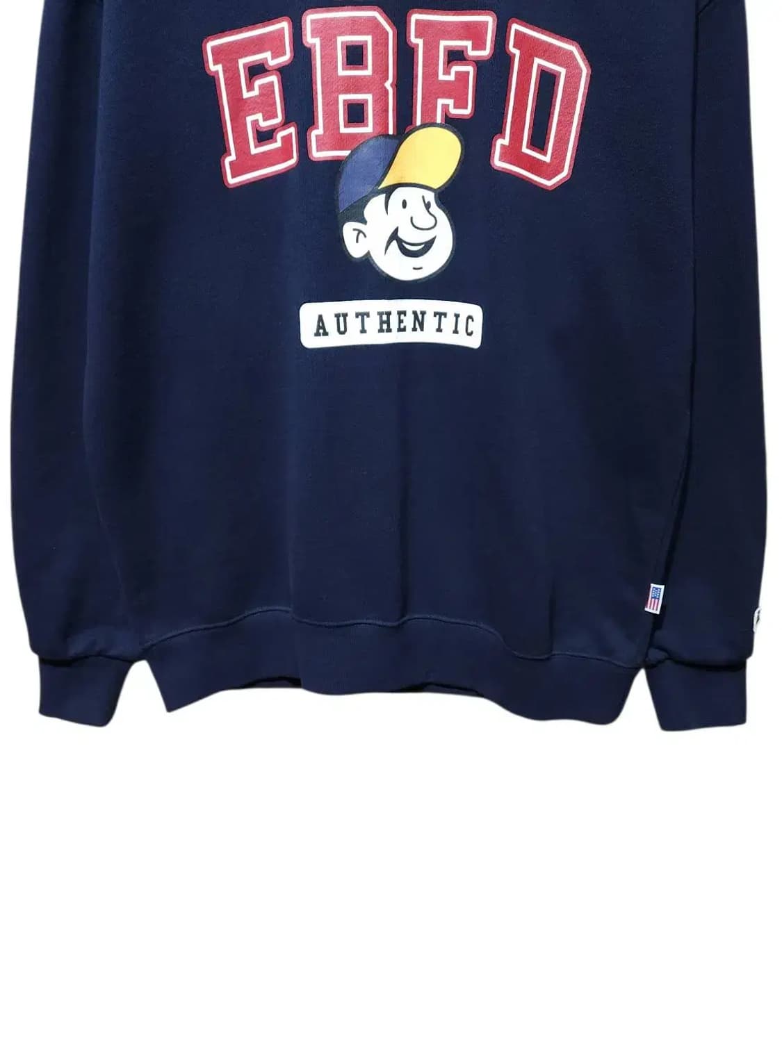 S/ 이벳필드 베츠 어센틱 오버핏 맨투맨 네이비 /0121 상품이미지3