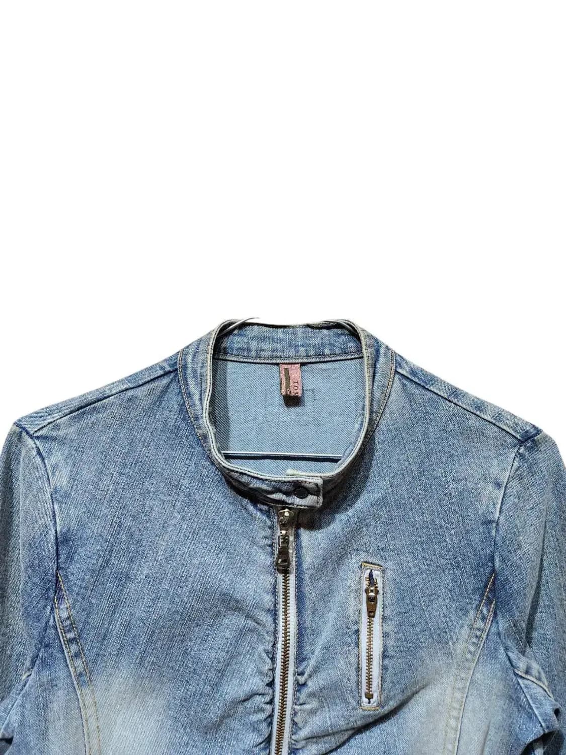 85/ TOMBOY 톰보이 빈티지 워싱 데님 바이커 자켓 /0121 상품이미지2