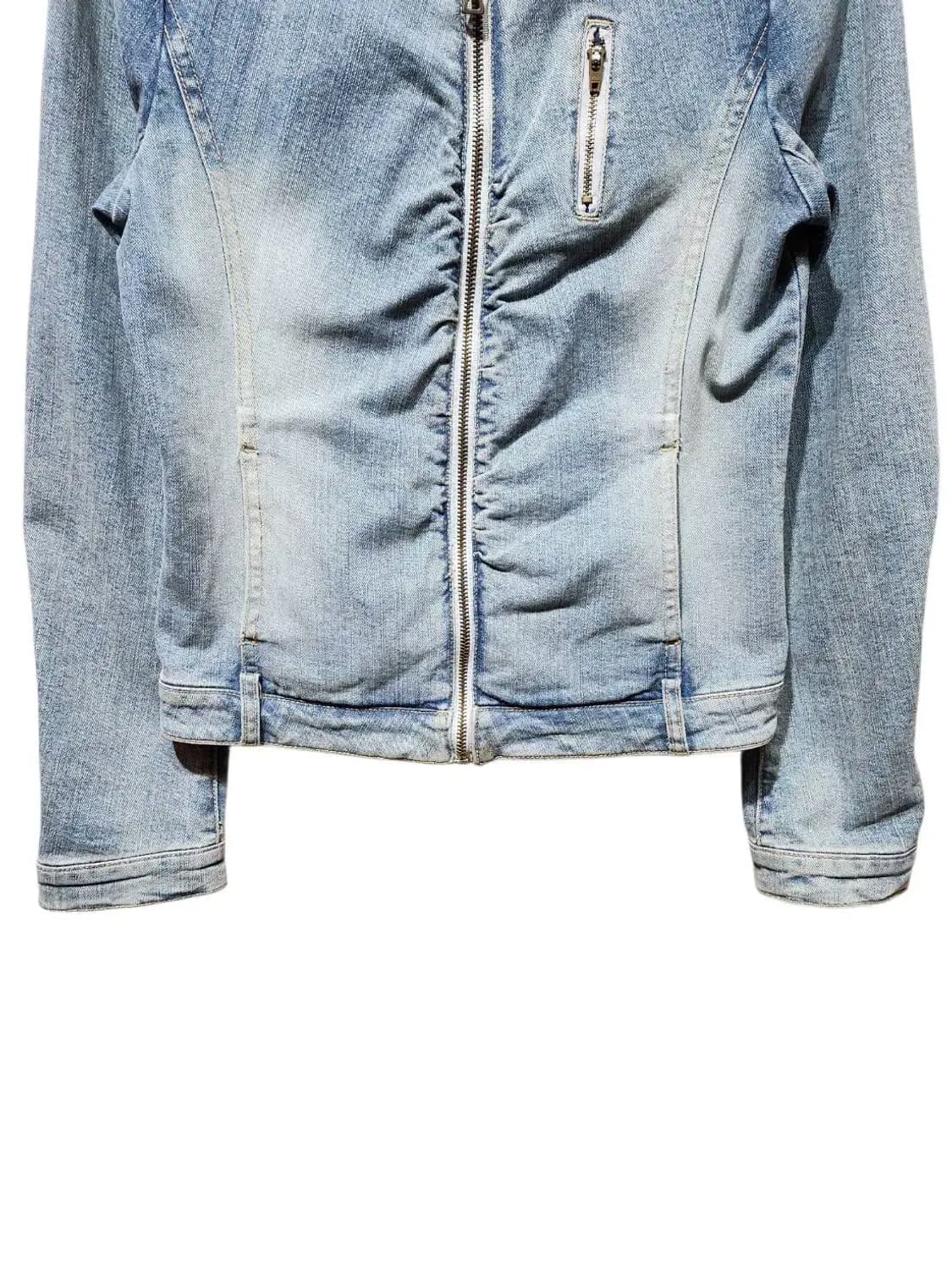 85/ TOMBOY 톰보이 빈티지 워싱 데님 바이커 자켓 /0121 상품이미지3