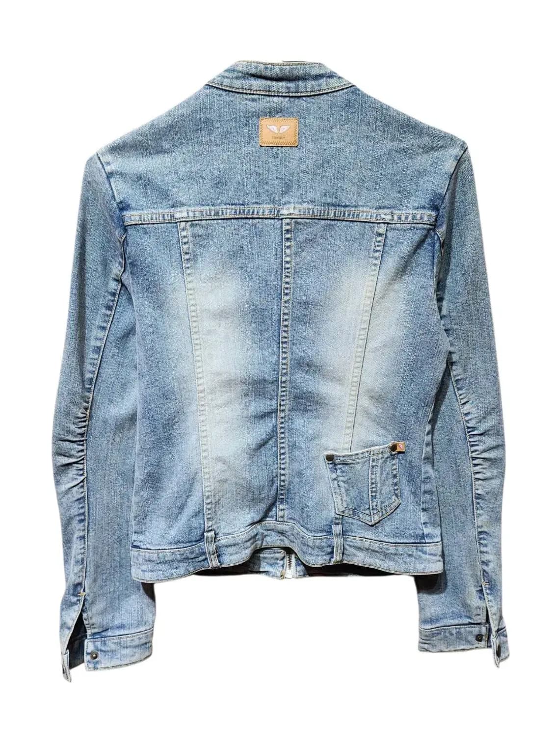 85/ TOMBOY 톰보이 빈티지 워싱 데님 바이커 자켓 /0121 상품이미지6