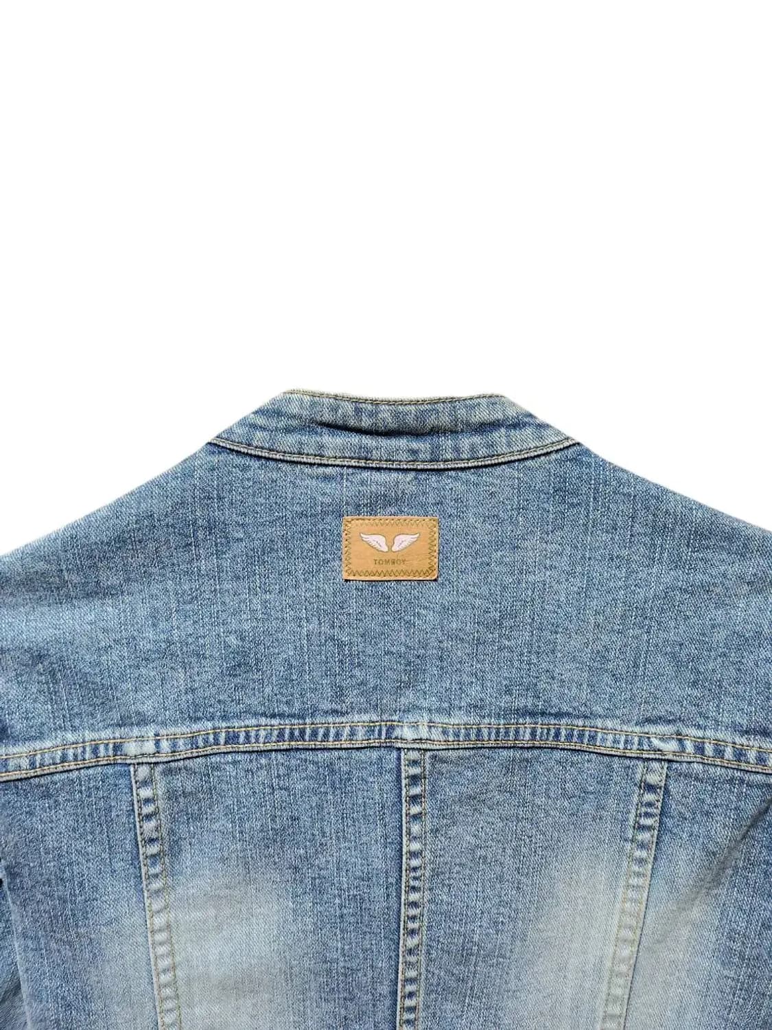 85/ TOMBOY 톰보이 빈티지 워싱 데님 바이커 자켓 /0121 상품이미지7