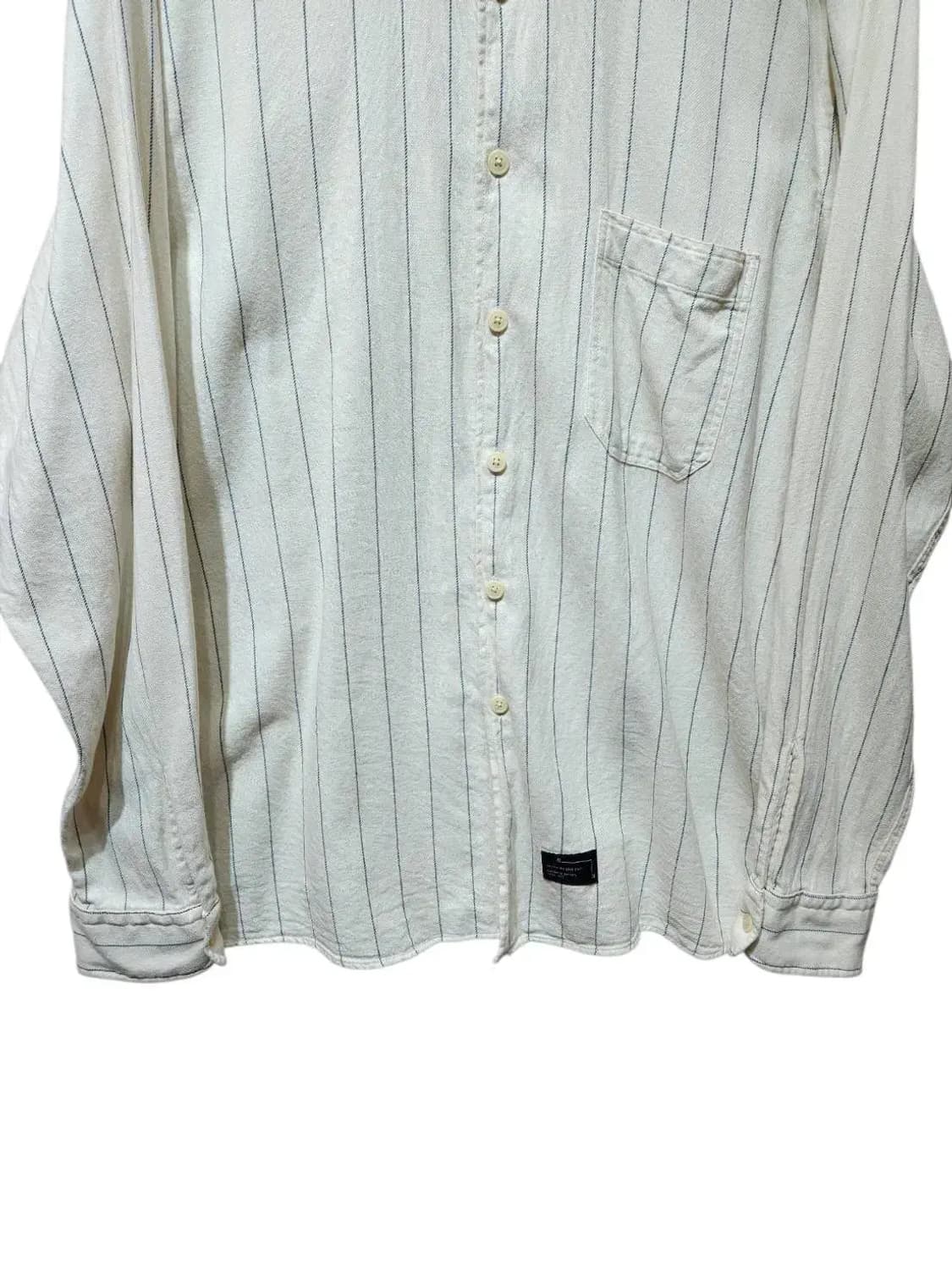 XL/ 자라 릴렉스트핏 스트라이프 셔츠 /0121 상품이미지3