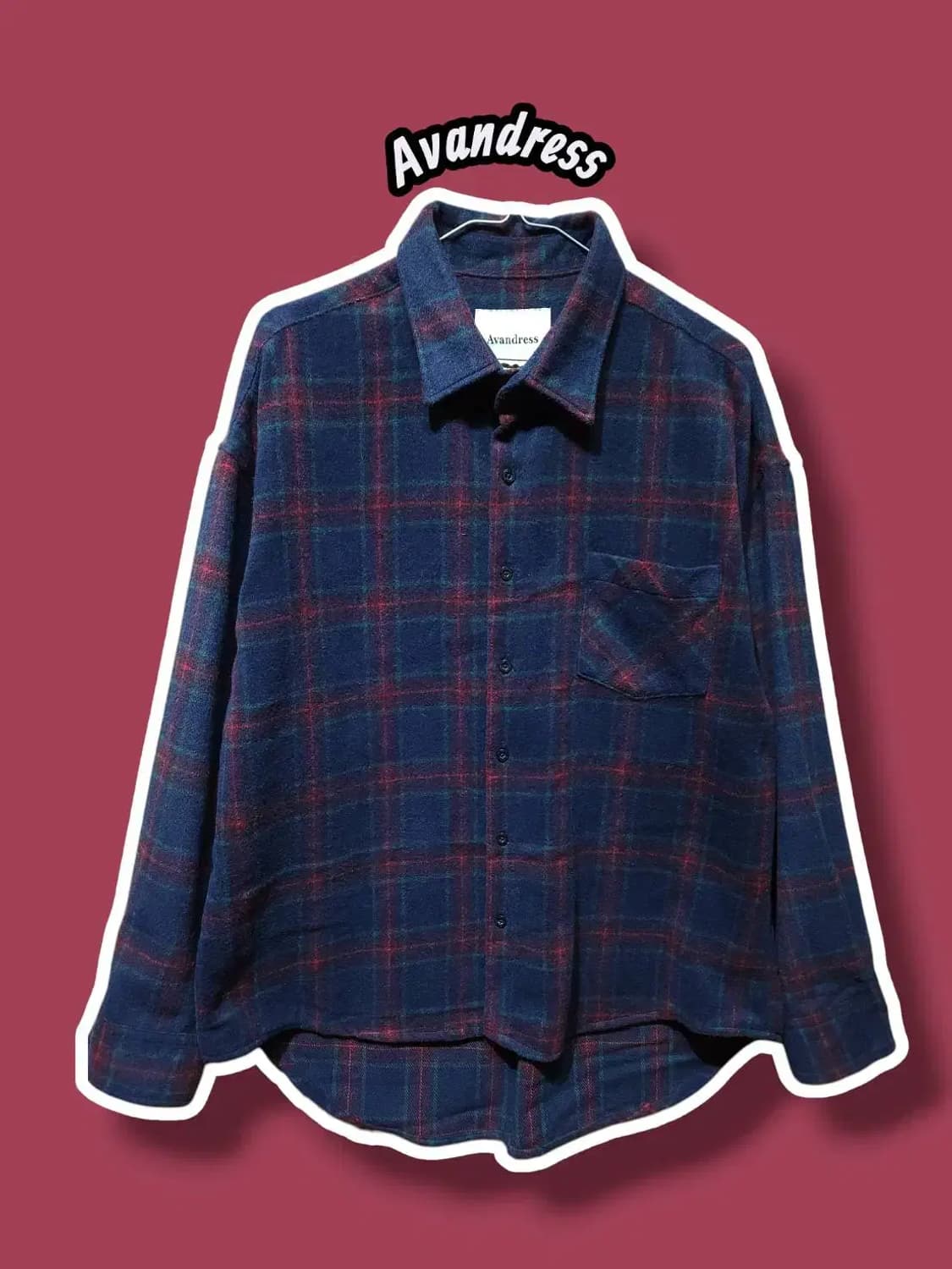 F/ 어반드레스 오버핏 울혼방 체크 셔츠 /0121 상품이미지1