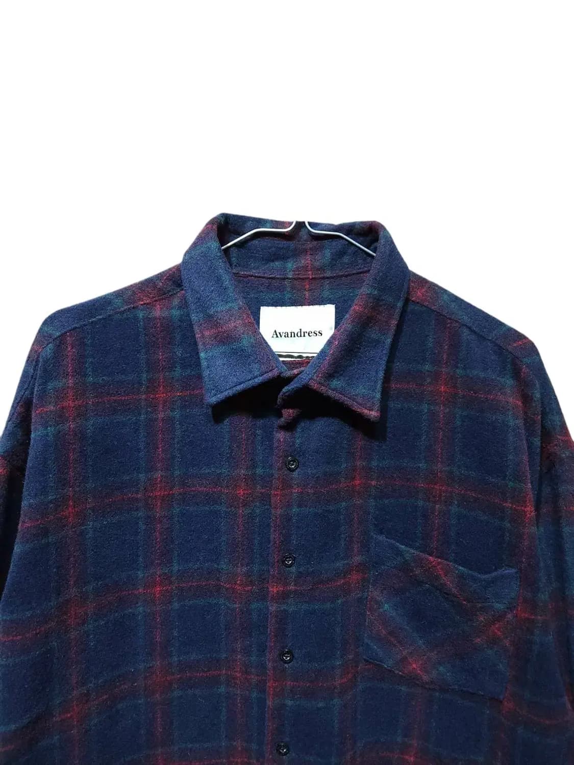 F/ 어반드레스 오버핏 울혼방 체크 셔츠 /0121 상품이미지2