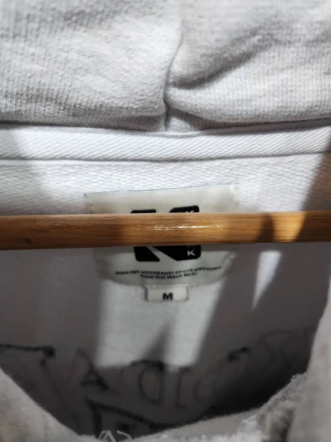 M/ KODAK 코닥 자수로고 오버핏 후드티 멜란지그레이 /0122 상품이미지4