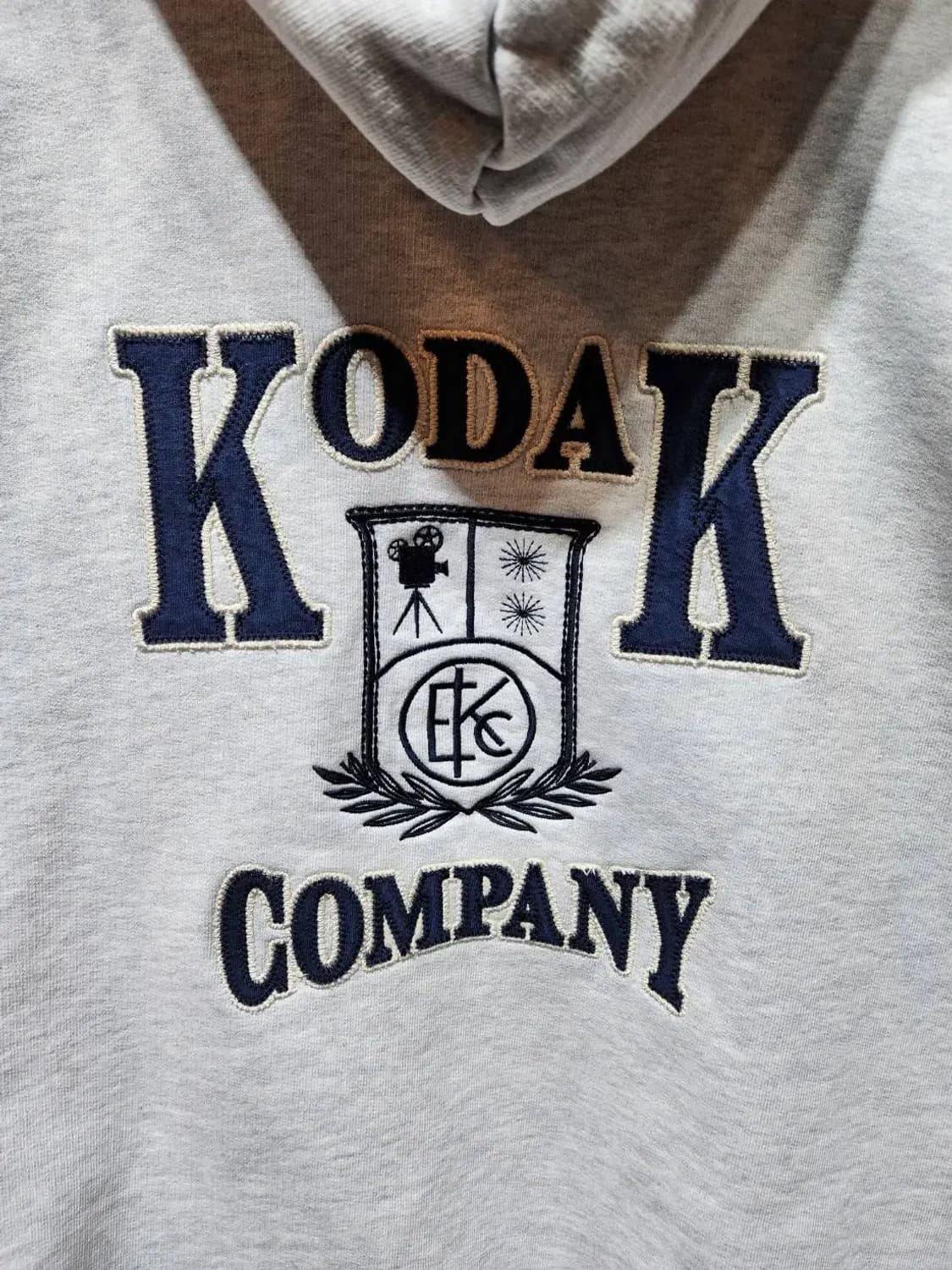 M/ KODAK 코닥 자수로고 오버핏 후드티 멜란지그레이 /0122 상품이미지7