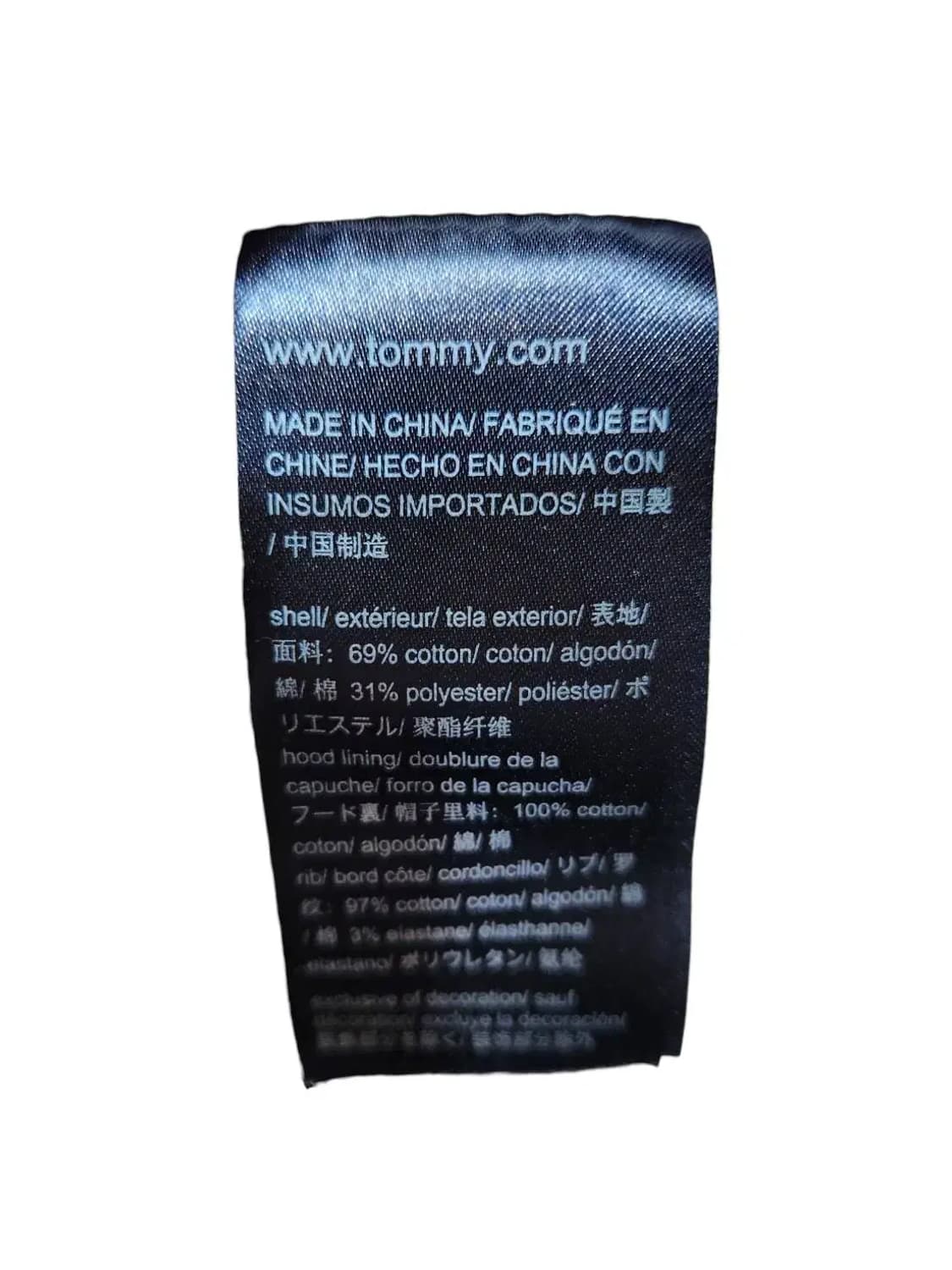 M/ 타미힐피거 데님 기모 후드티 /0122 상품이미지5