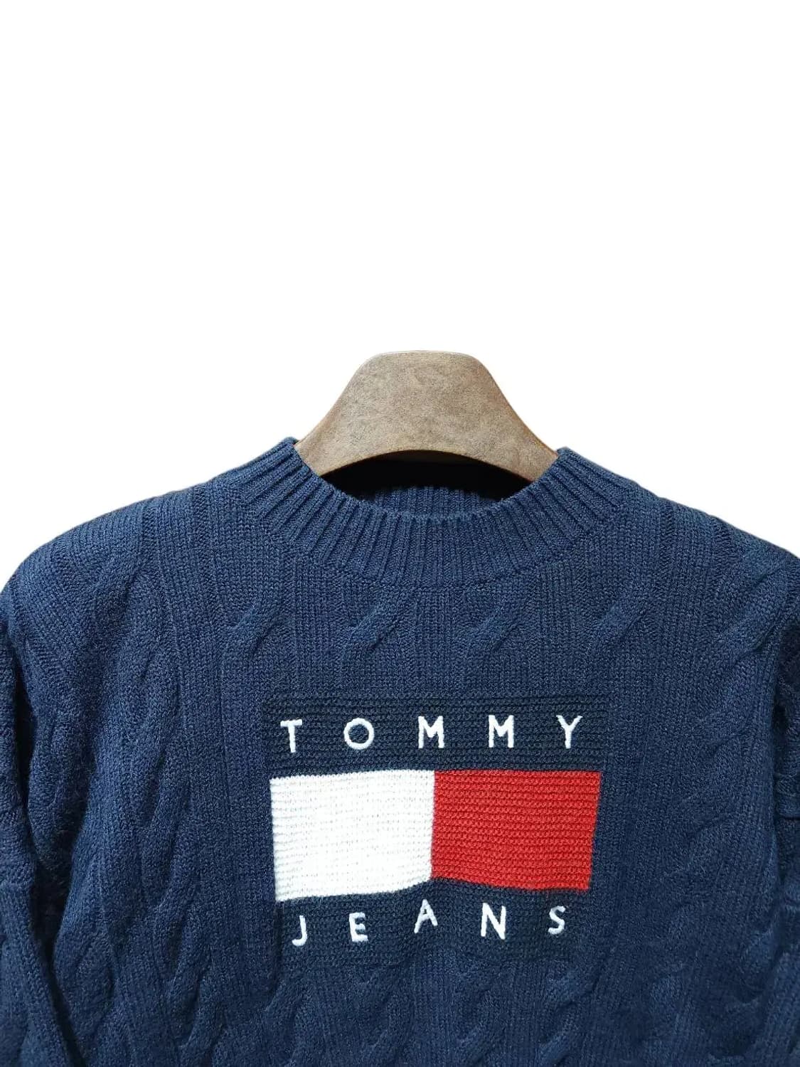 XS/ 타미진스 크롭 니트 네이비 /0122 상품이미지2