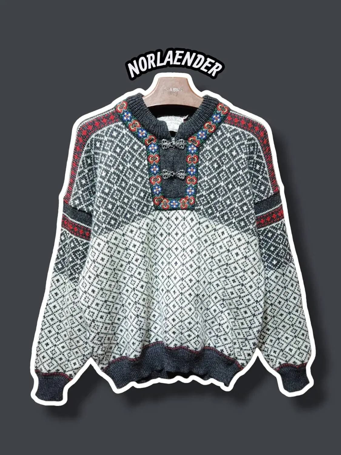 S/ NORLAENDER 빈티지 노르웨이 울 니트 /0122 상품이미지1