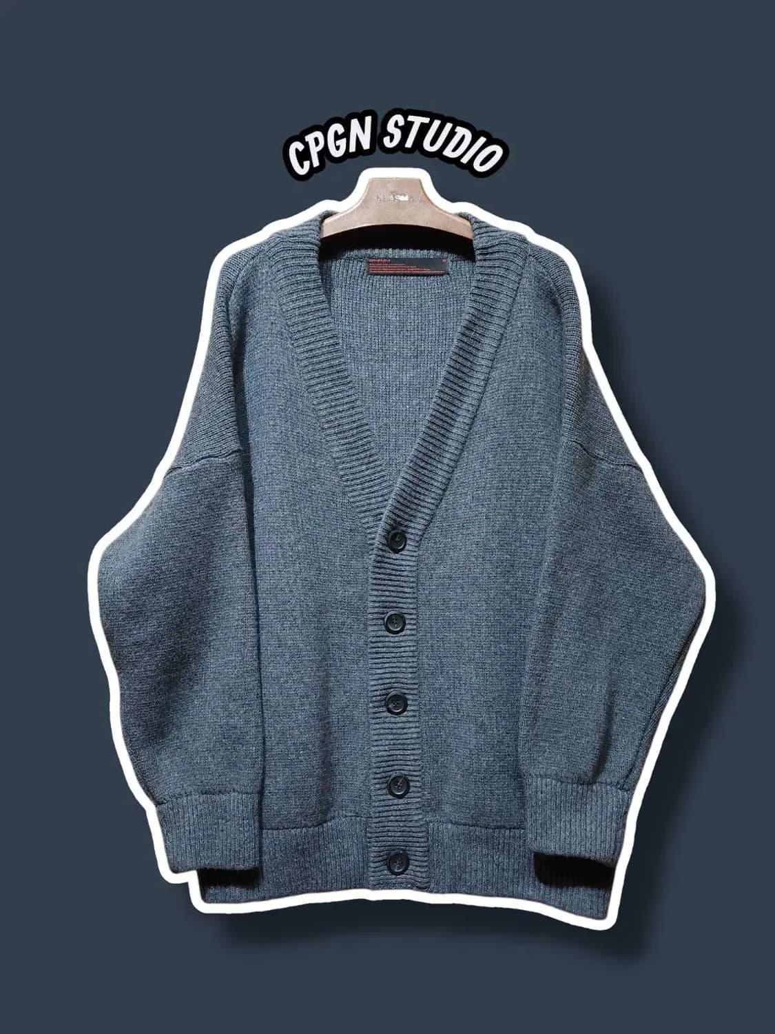 M/ 꼼파뇨 헤비 오버핏 램스울 가디건 /0122 상품이미지1