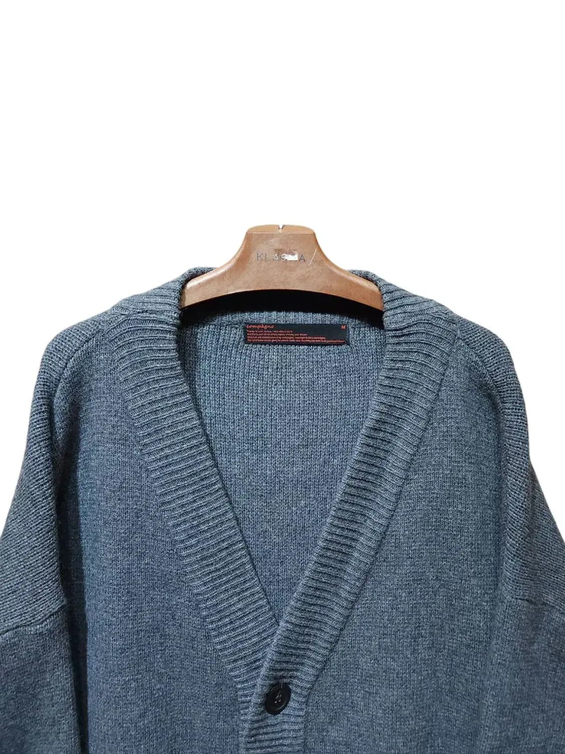 M/ 꼼파뇨 헤비 오버핏 램스울 가디건 /0122 상품이미지2