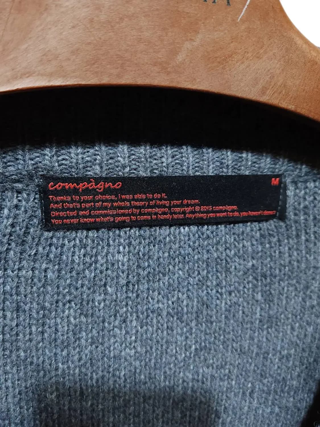 M/ 꼼파뇨 헤비 오버핏 램스울 가디건 /0122 상품이미지4