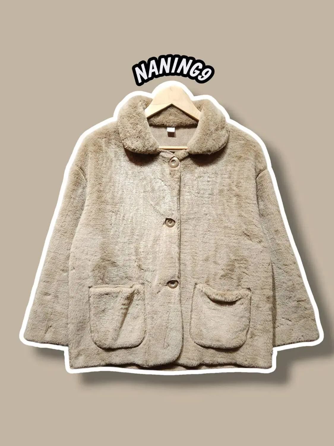 F/ 난닝구 퍼자켓 베이지 /0122 상품이미지1