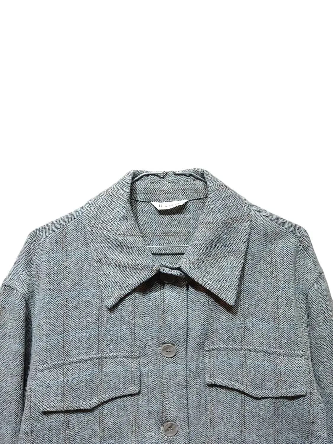 66/ 잇미샤 헤링본 플랩포켓 블라우스 자켓 /0123 상품이미지2