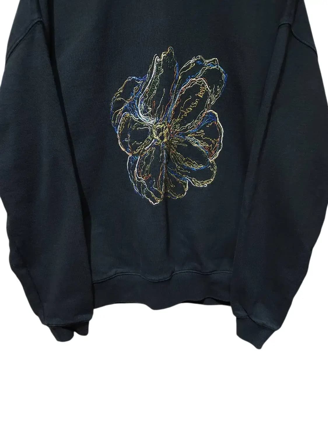 M/ 앤더슨벨 플레르 자수 맨투맨 블랙 /0123 상품이미지3