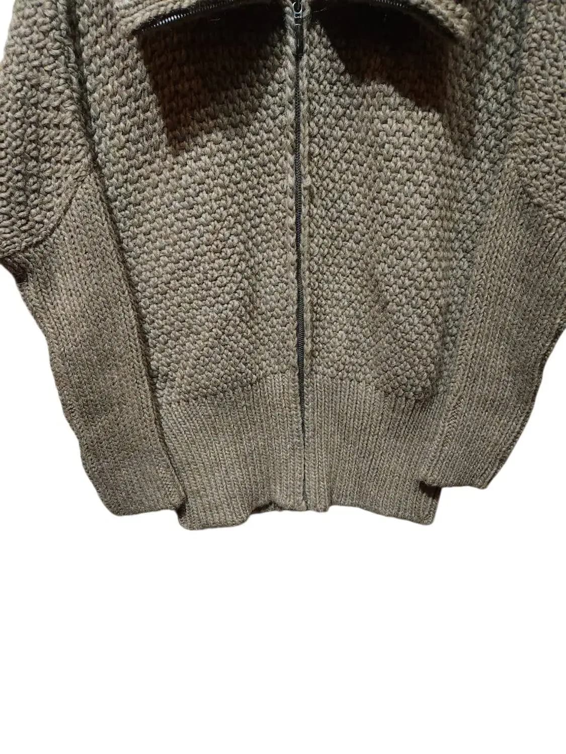 77/ 엘렌트레이시 울 알파카 혼방 가오리핏 니트집업 새상품 /0123 상품이미지3