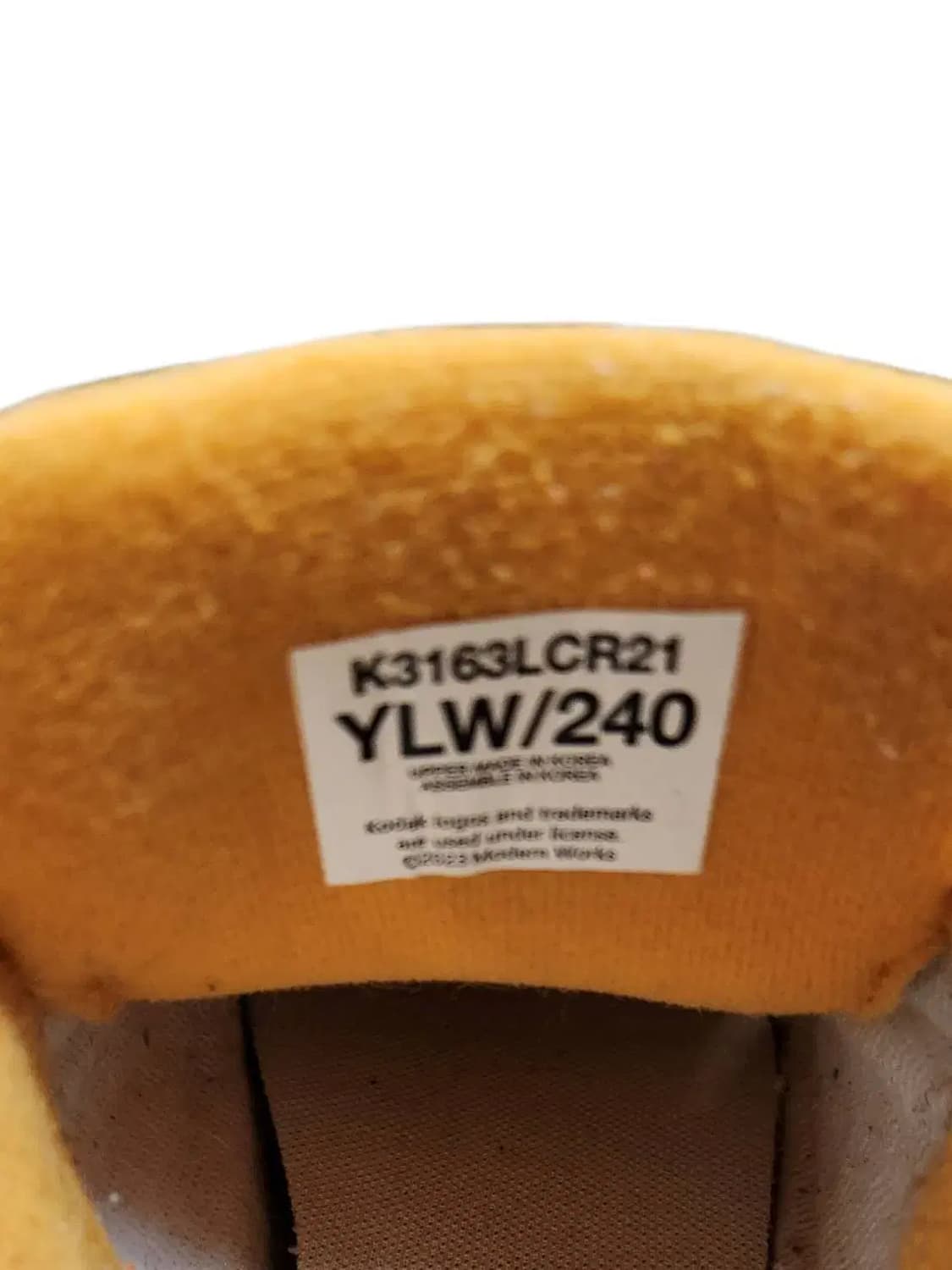 240/ 코닥 필리 스웨드 스니커즈 옐로우 /0127 상품이미지9