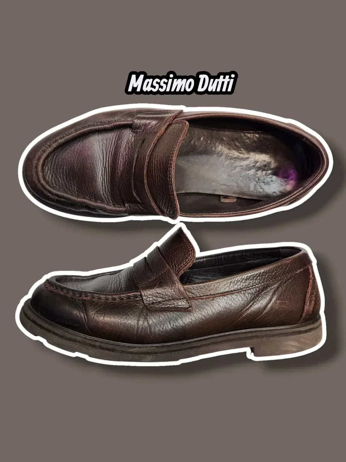 270/ 마시모두띠 남성 페니로퍼 브라운 /0127 상품이미지1