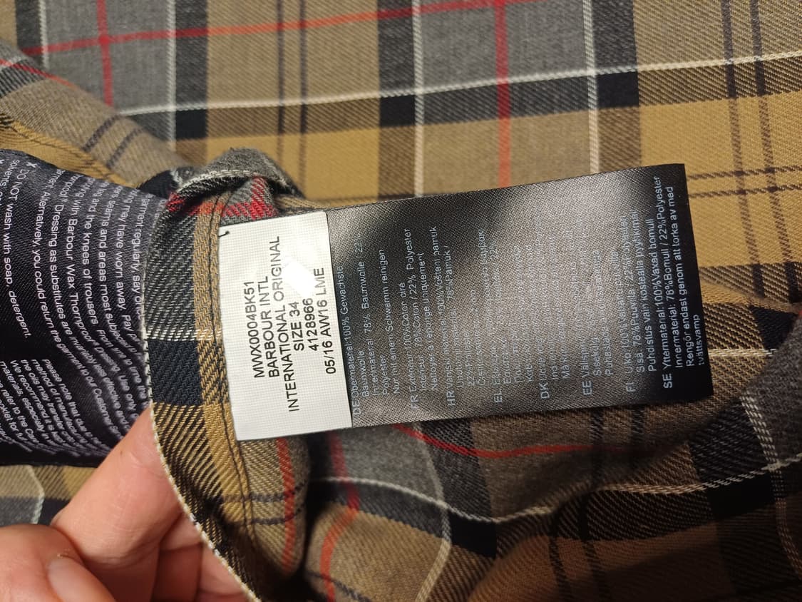 바버 인터내셔널 오리지널 / 정품 / 34 상품이미지9