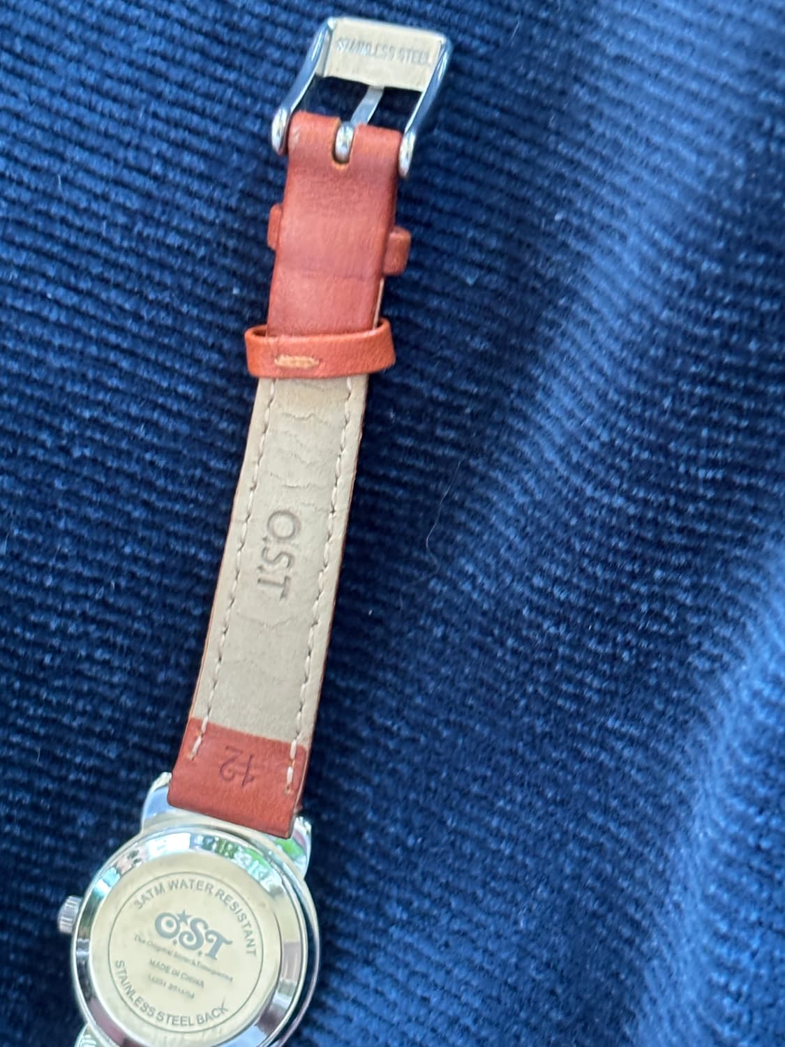 vintage ost brown leather watch 상품이미지7