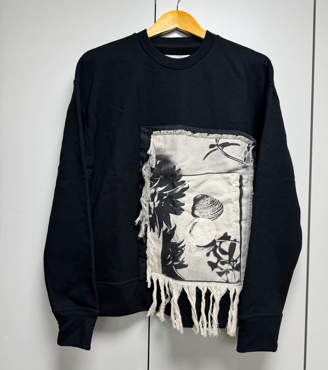 질샌더 그래픽 패치워크 프린지 맨투맨 상품이미지4