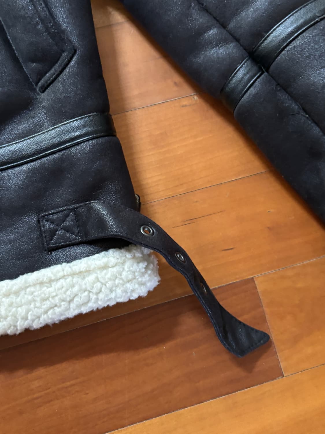 행텐 무스탕 자켓 라지 사이즈 상품이미지2