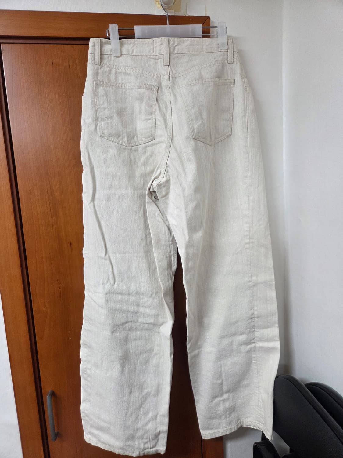 Begin 202 원턱 와이드 데님 화이트베이지 1사이즈 상품이미지4