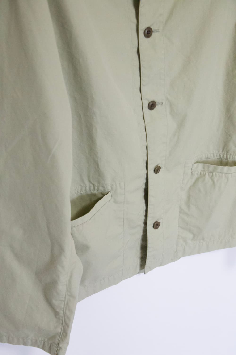 (새상품)나나미카 밴드칼라 셔츠 자켓 라이트그린 XL 상품이미지2