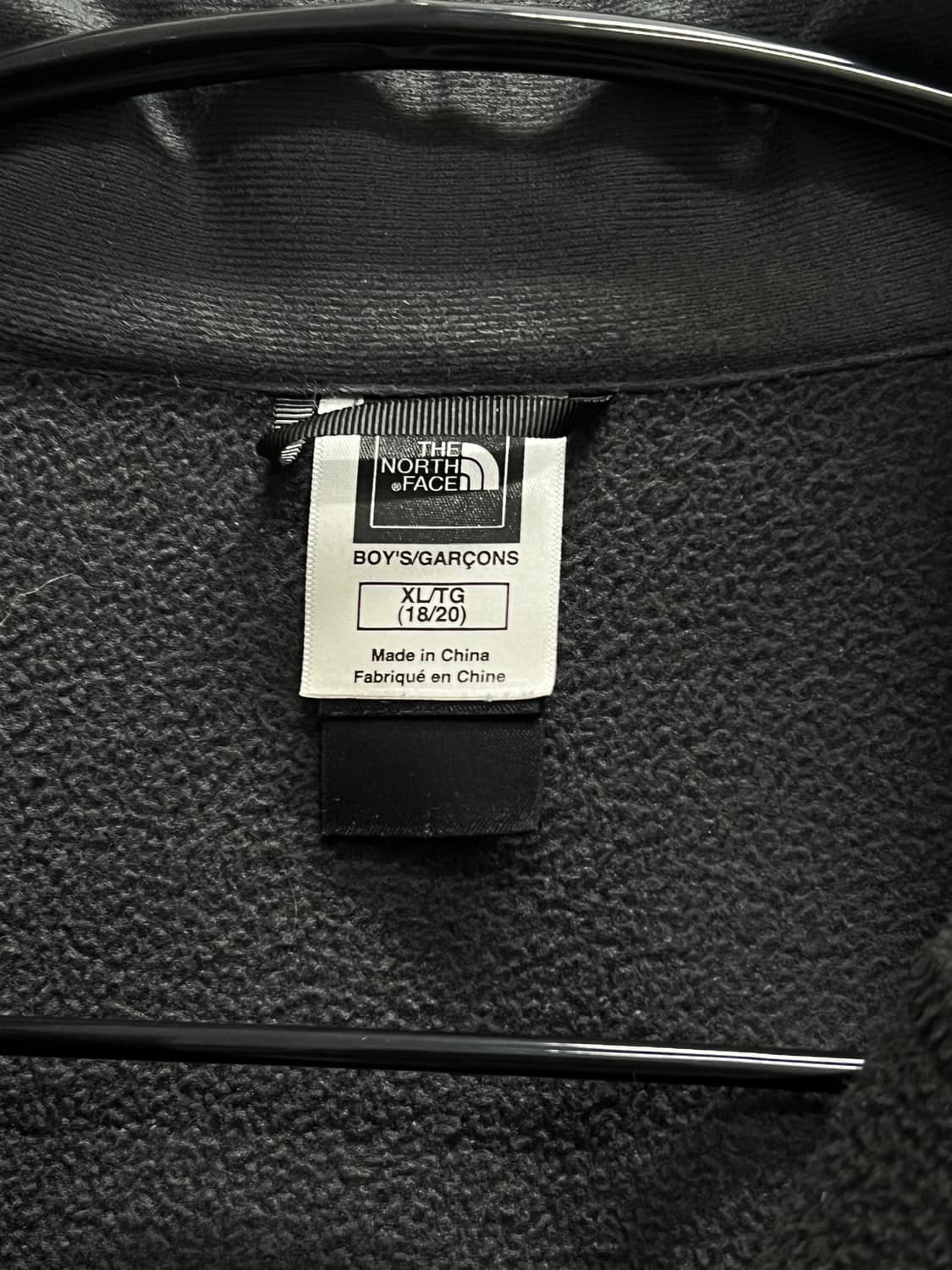 (XL) 노스페이스 키즈/우먼스 플리스 자켓 차콜 상품이미지4