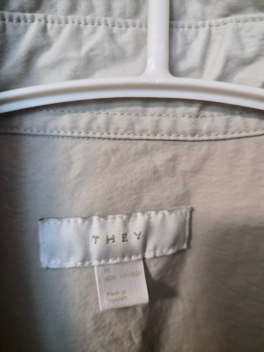 THEY 에센셜 포플린셔츠 M사이즈 민트그레이 상품이미지5