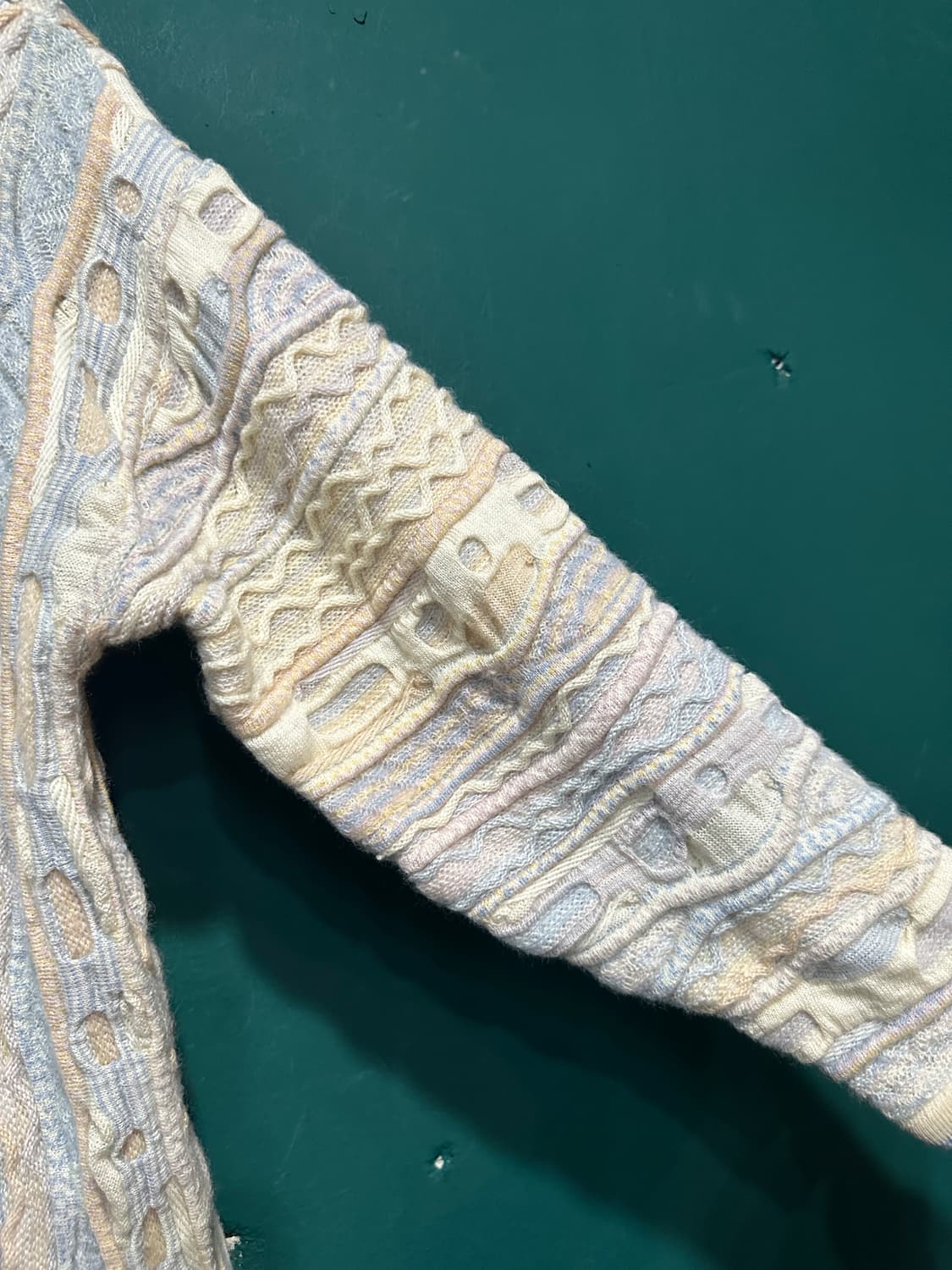 쿠지 케이블니트 아이보리S 상품이미지4