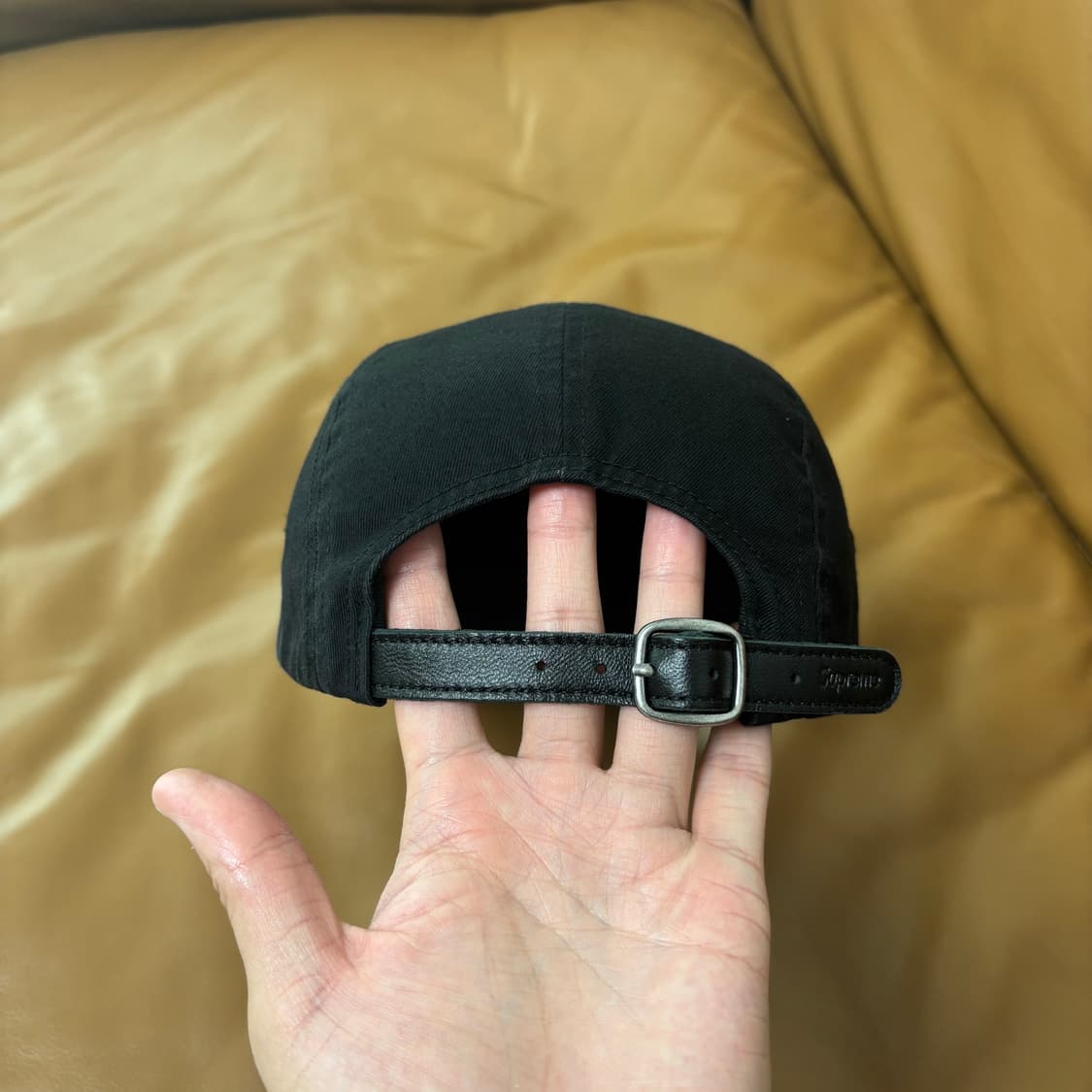 Supreme 슈프림 워시드 블랙 캠프캡 모자 (Washed Black) 상품이미지7