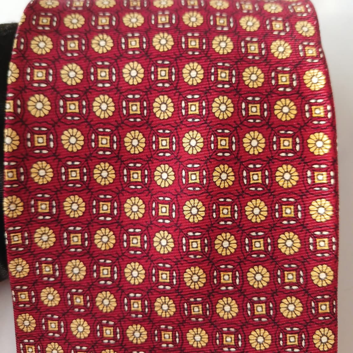 발렌시아가 실크 레드 패턴 넥타이 9.8cm A+등급 A19333
 상품이미지9