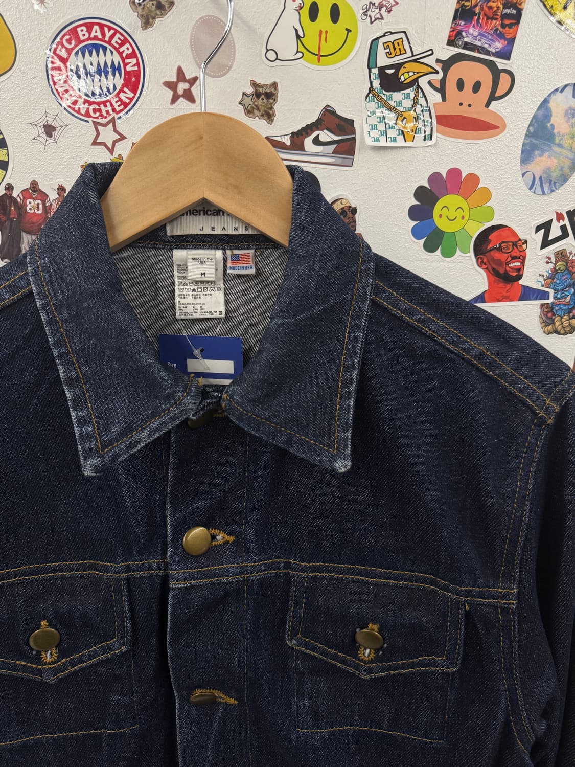 American Apparel 아메리칸 어패럴 USA 트러커 청자켓 M 상품이미지4