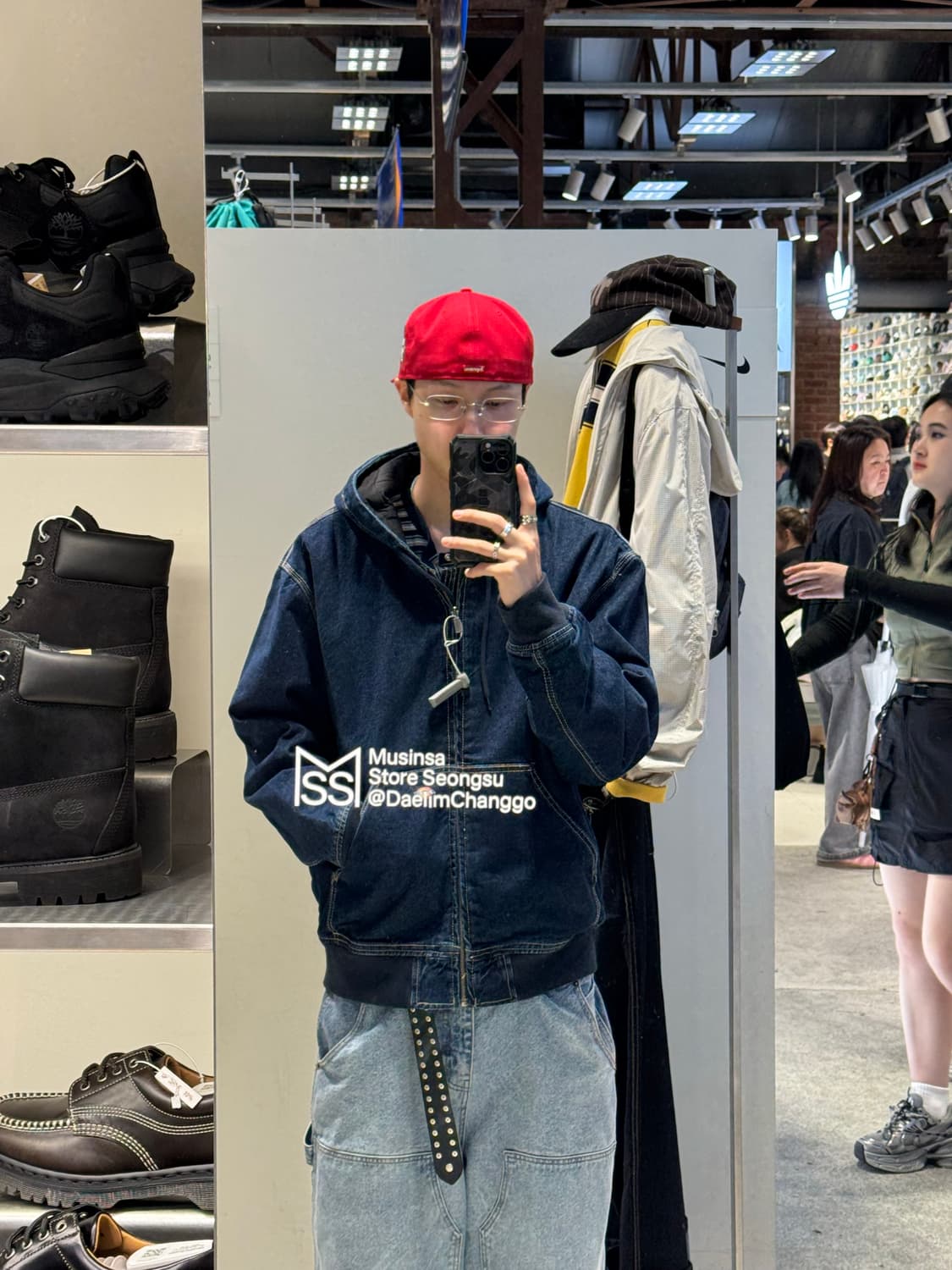 백산 하쿠산 아나아키 M 투명 무테 안경 상품이미지4