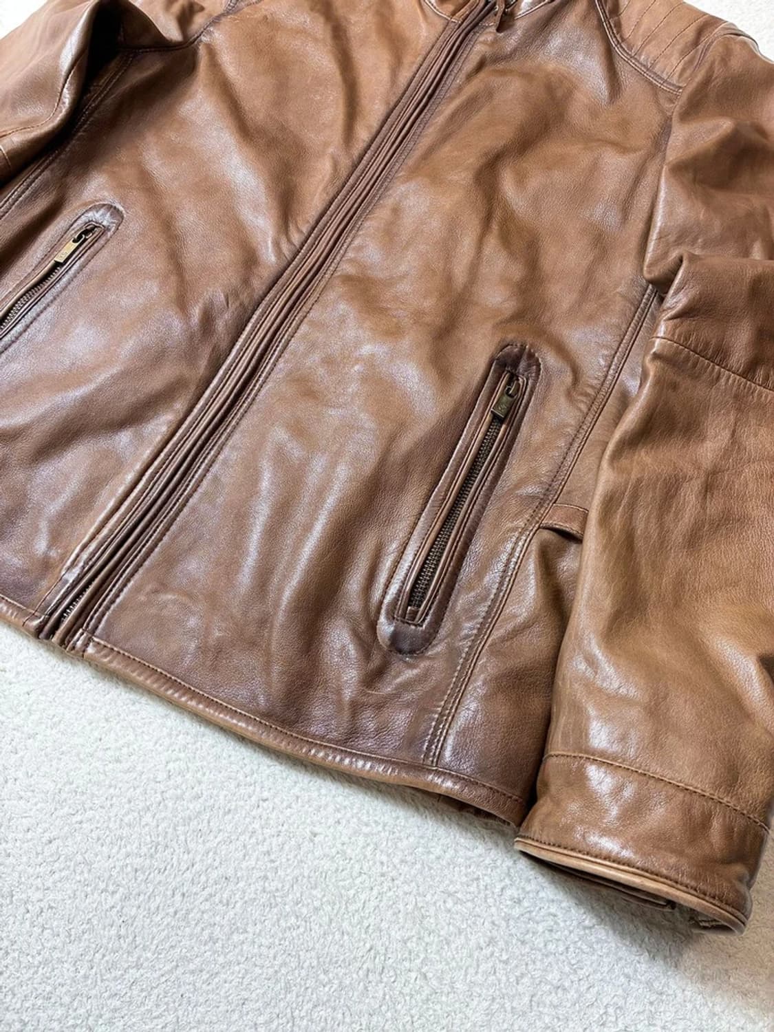 마시모두띠 Massimo Dutti 싱글 라이더 양가죽 자켓 PN6685 상품이미지3