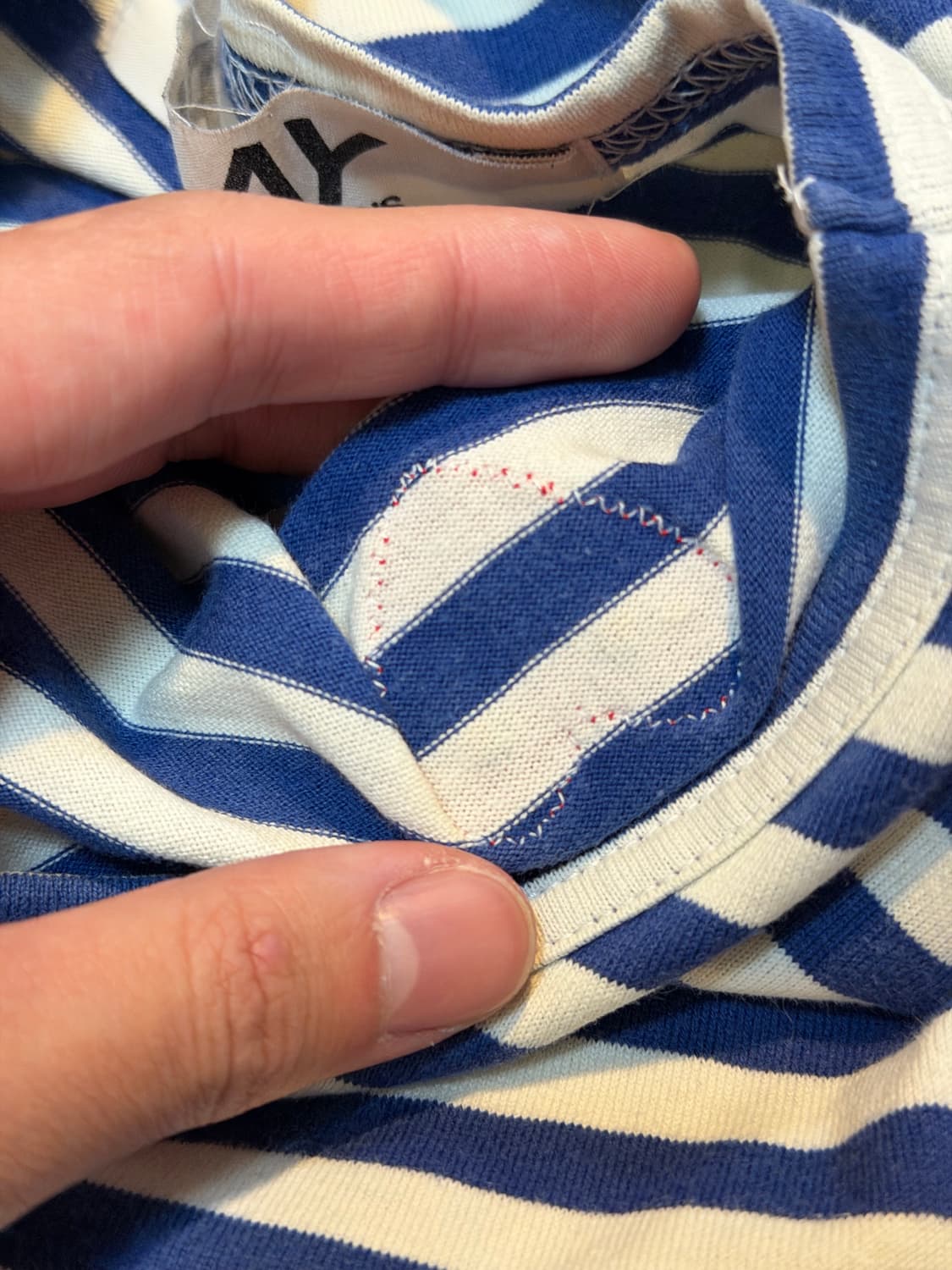 나우아임영 착용) 꼼데가르송 스트라이프 롱슬리브 상품이미지4