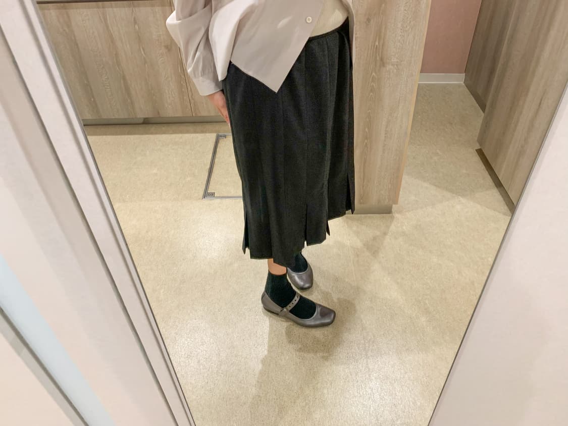 GIORGIO ARMANI Pleats Slit Skirt 상품이미지3