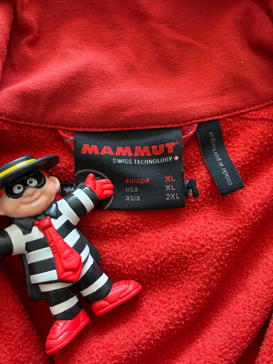 올드 마무트 mammut 집업 자켓 와인 컬러 XL (100-105) 상품이미지5