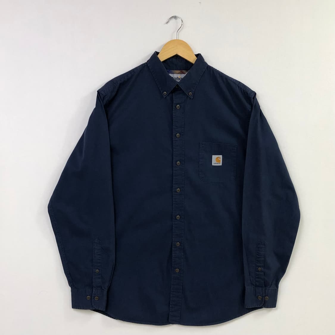 XL 칼하트 네이비 워크 셔츠 상품이미지2