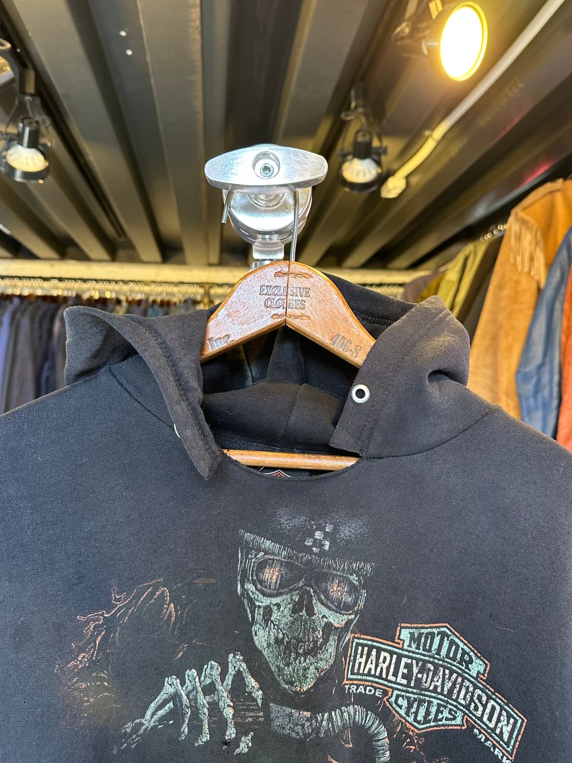 할리데이비슨 페이드 데미지 프린팅 스웻 후드 상품이미지3