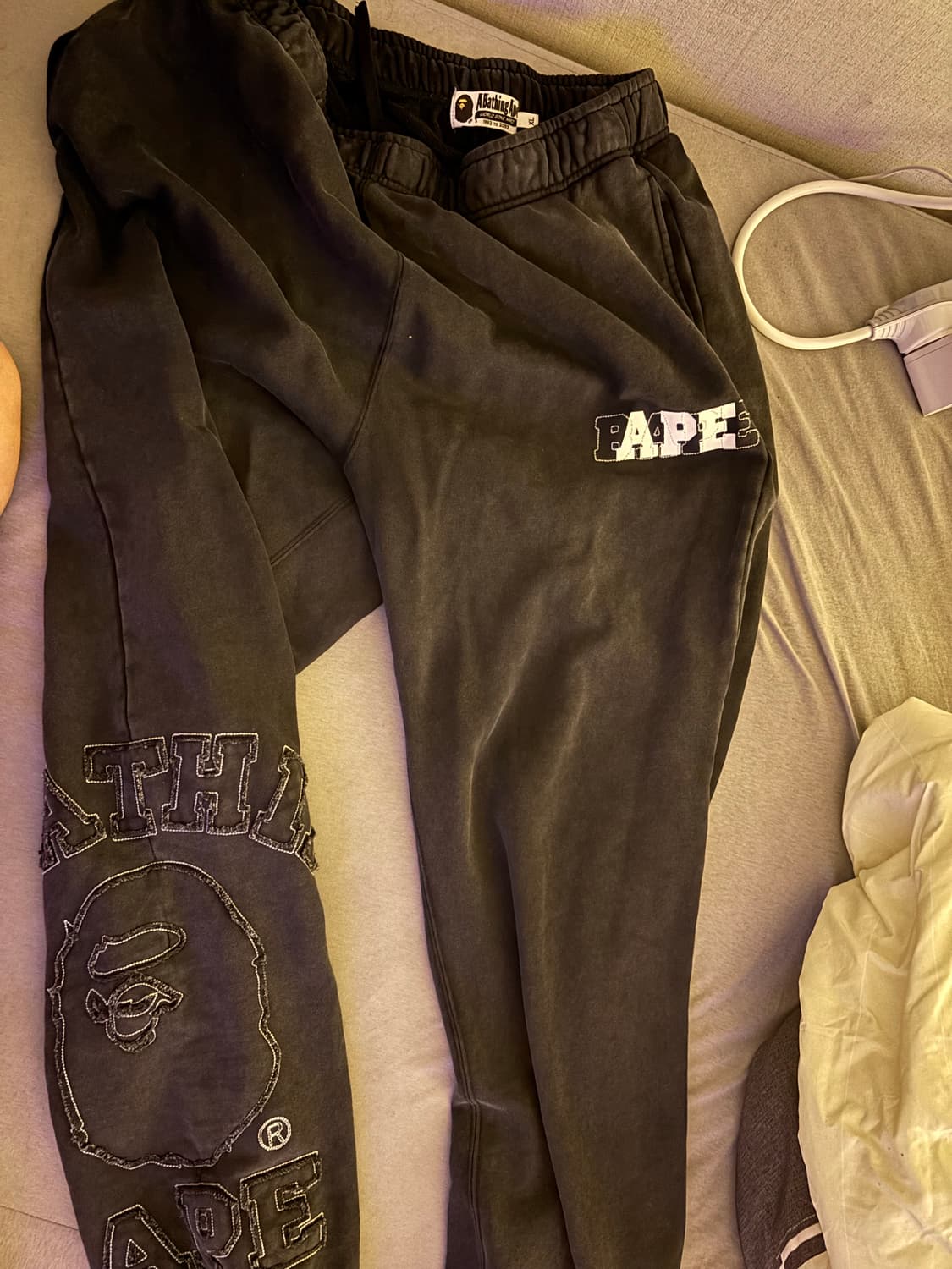 베이프 컬리지 워시드 이펙트 스웻팬츠 상품이미지6